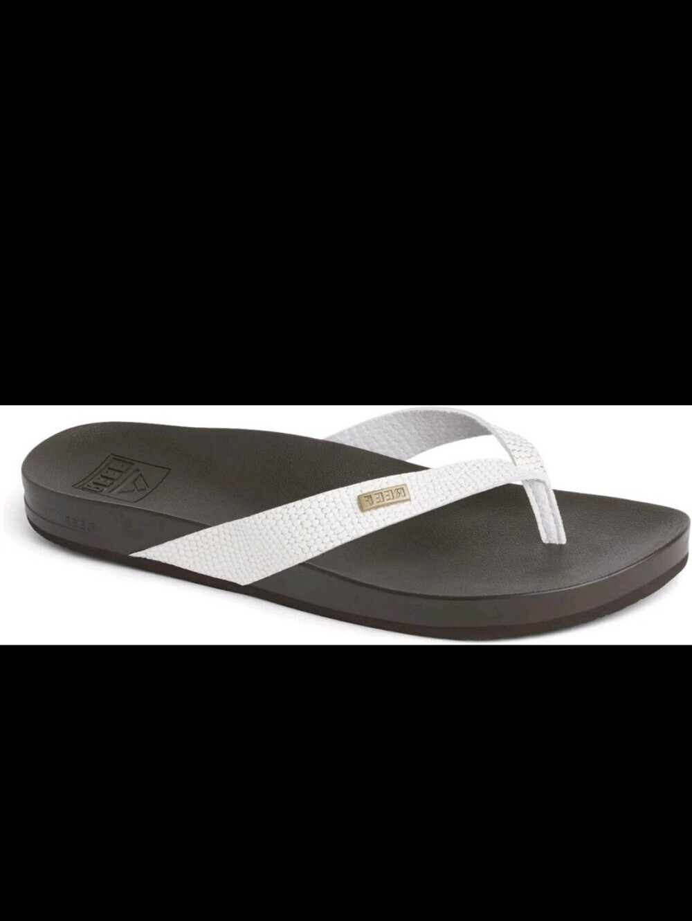 REEF Cushion Court Women's Flip Flop Brown Sassy - Molded Cushion Footbed, Arch - Picture 5 of 8
